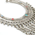 F856 Breast plate Afghan silver and set glass stones. 17 x 21 cms - The Nomads Tent